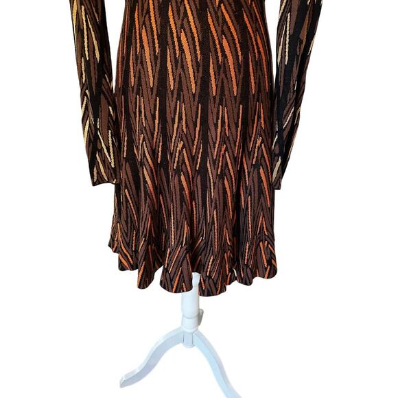 BCBG Maxazaria Multicolor Bustier Pattern Sweater Dress, Size Small Fit & Flair - Picture 4 of 6